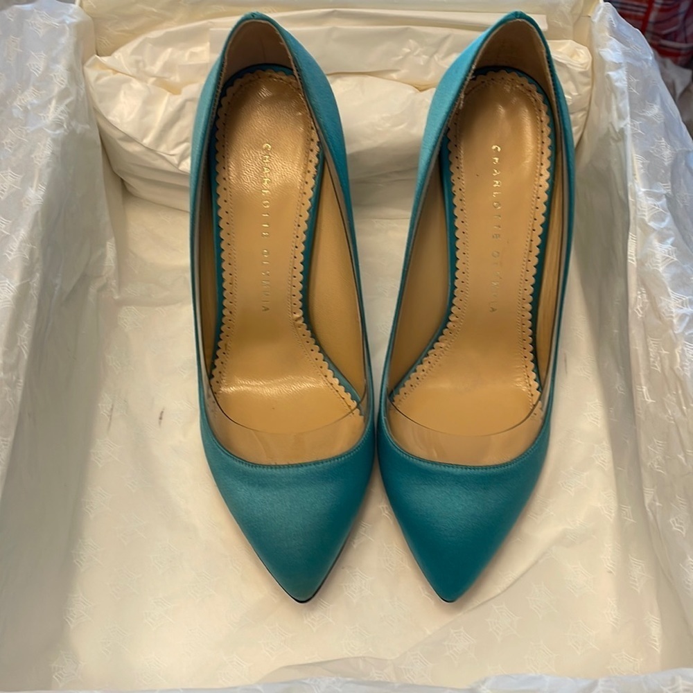 Turquoise Charlotte Olympia